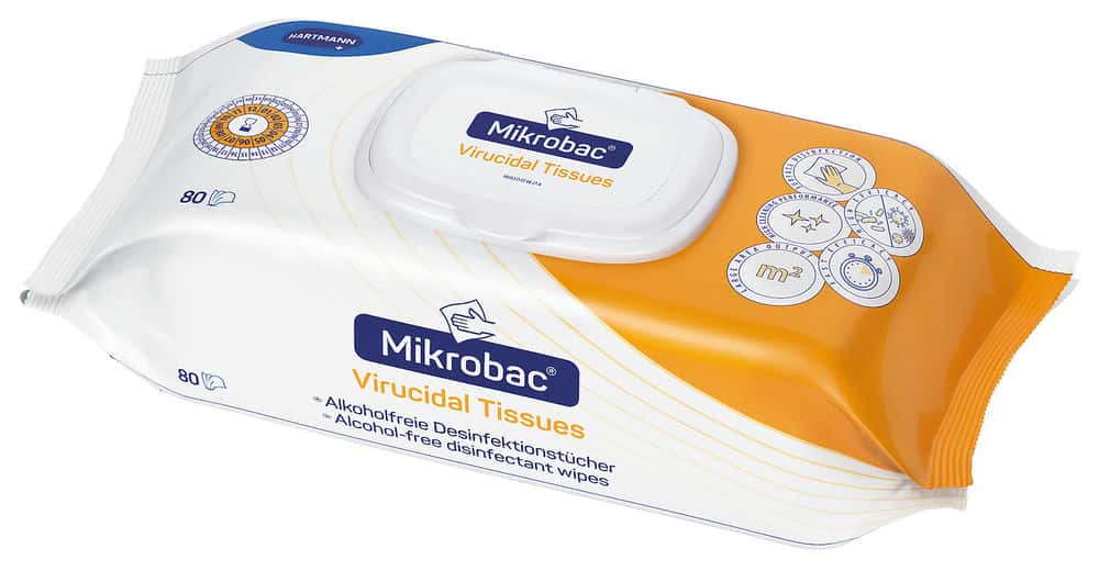 Mikrobac® Virucidal Tissues Flow-Pack (80 Tücher) 