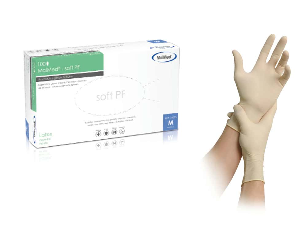 MaiMed® - soft PF Latexhandschuh