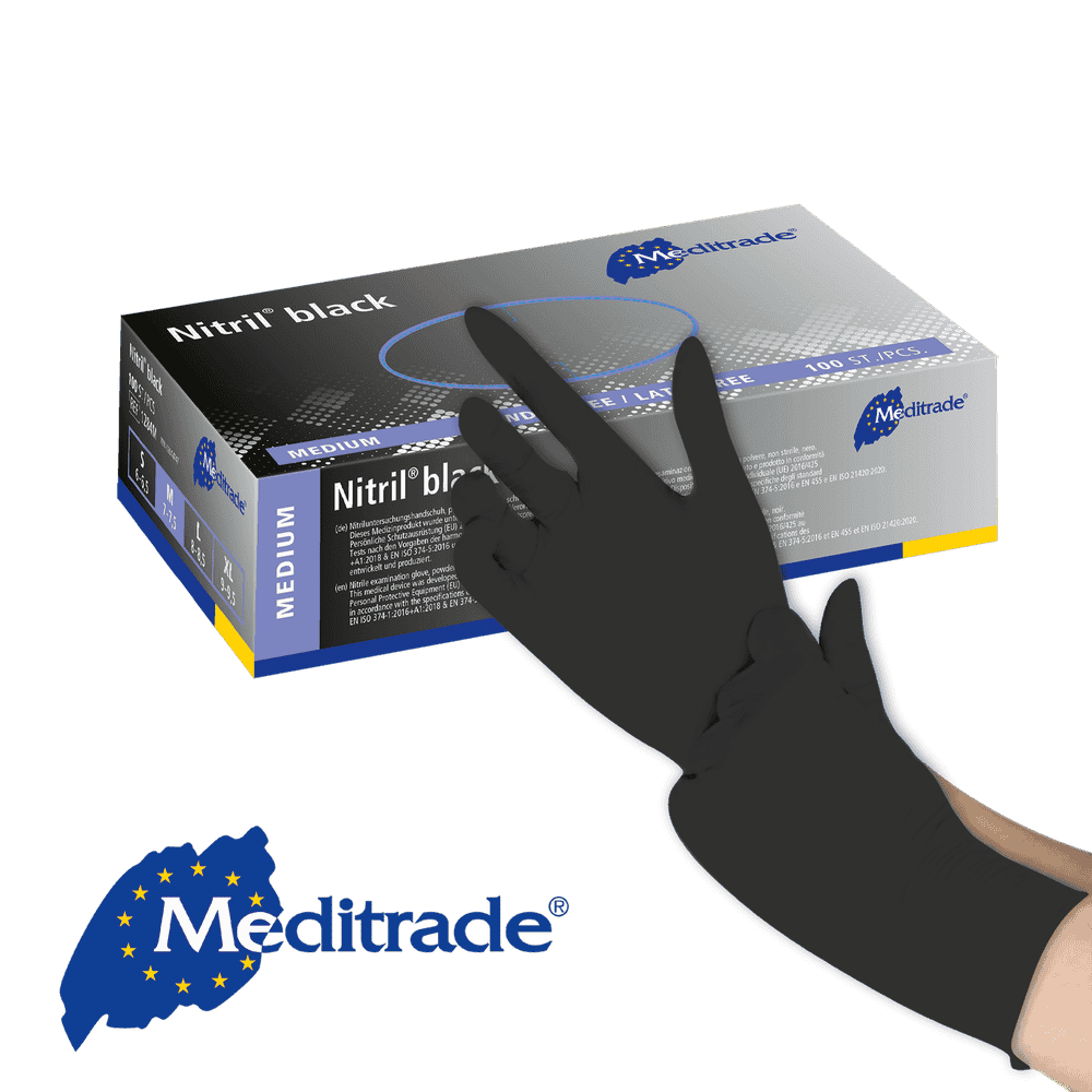 Meditrade® Nitril black Nitrilhandschuh