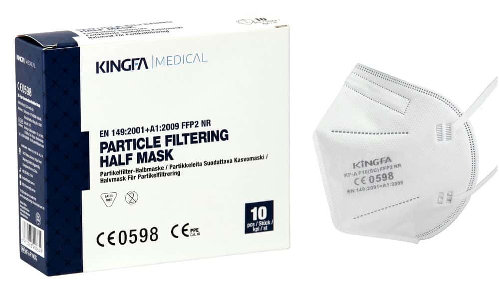 KINGFA FFP 2 NR Faltmaske ohne Ventil, weiß