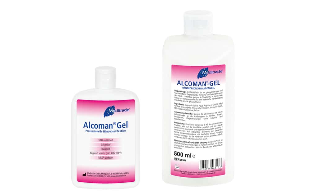 ALCOMAN® Gel Händedesinfektion in handlicher Gel-Variante