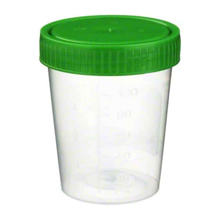 Ampri PP Urinsammelbehälter mit Schraubdeckel