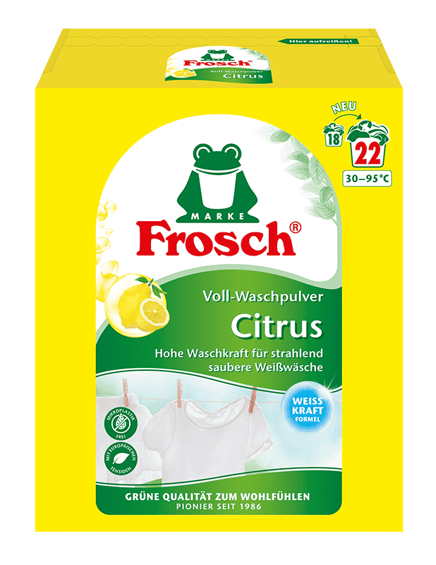 Frosch® Citrus Voll-Waschpulver 1,45 kg 