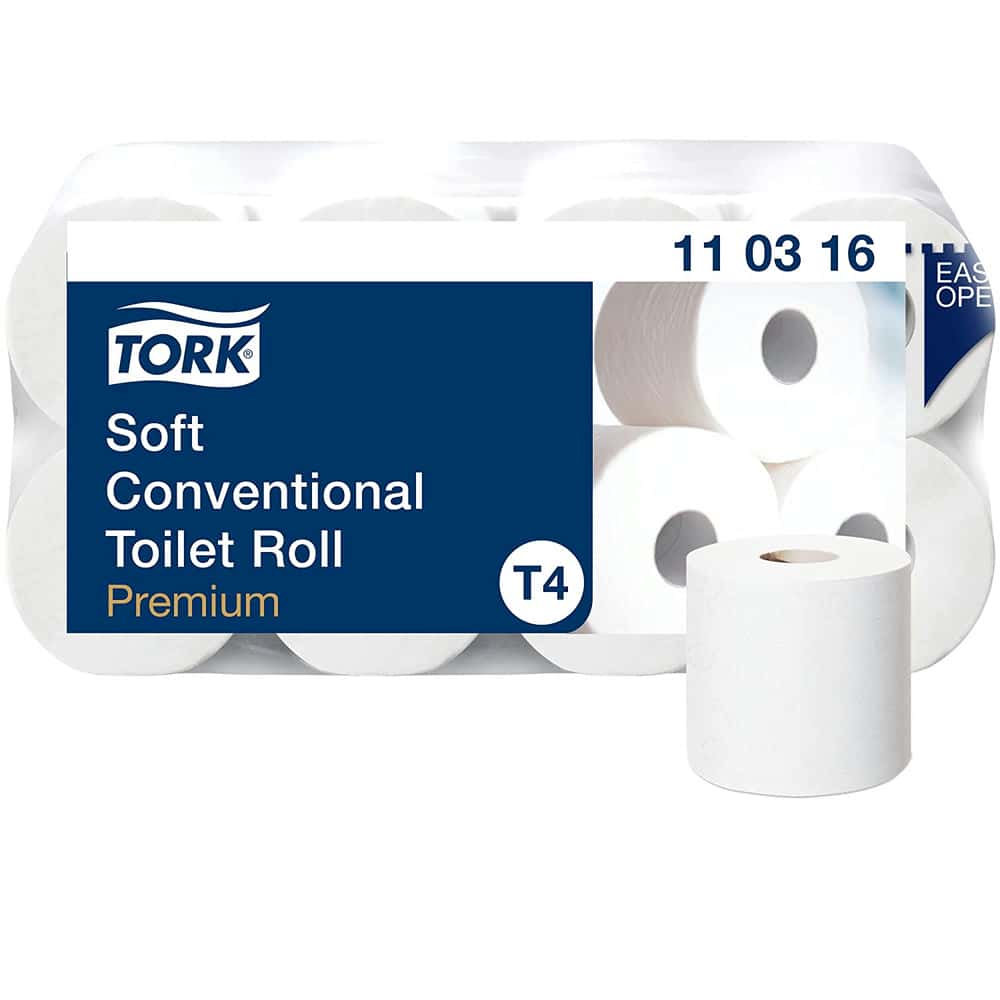 Tork extra weiches Kleinrollen Toilettenpapier 1100316, 3-lagig, weiß