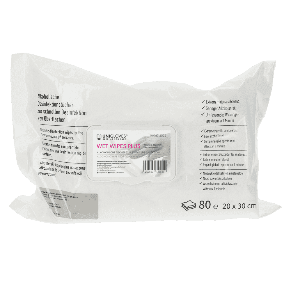 Unigloves Wet Wipes Plus